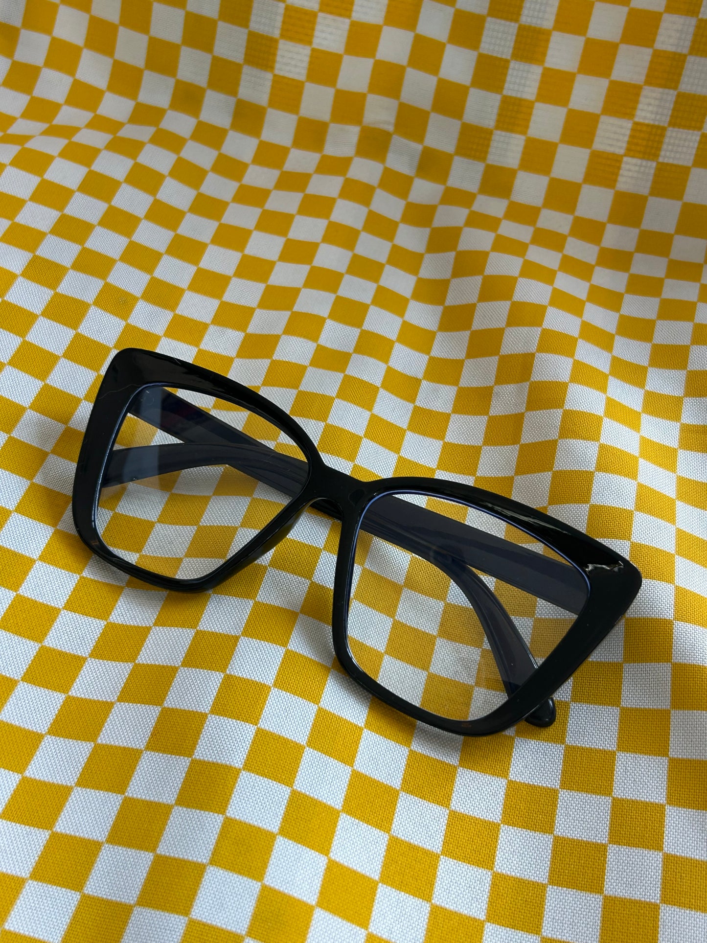Lentes cuadrados cristal transparente