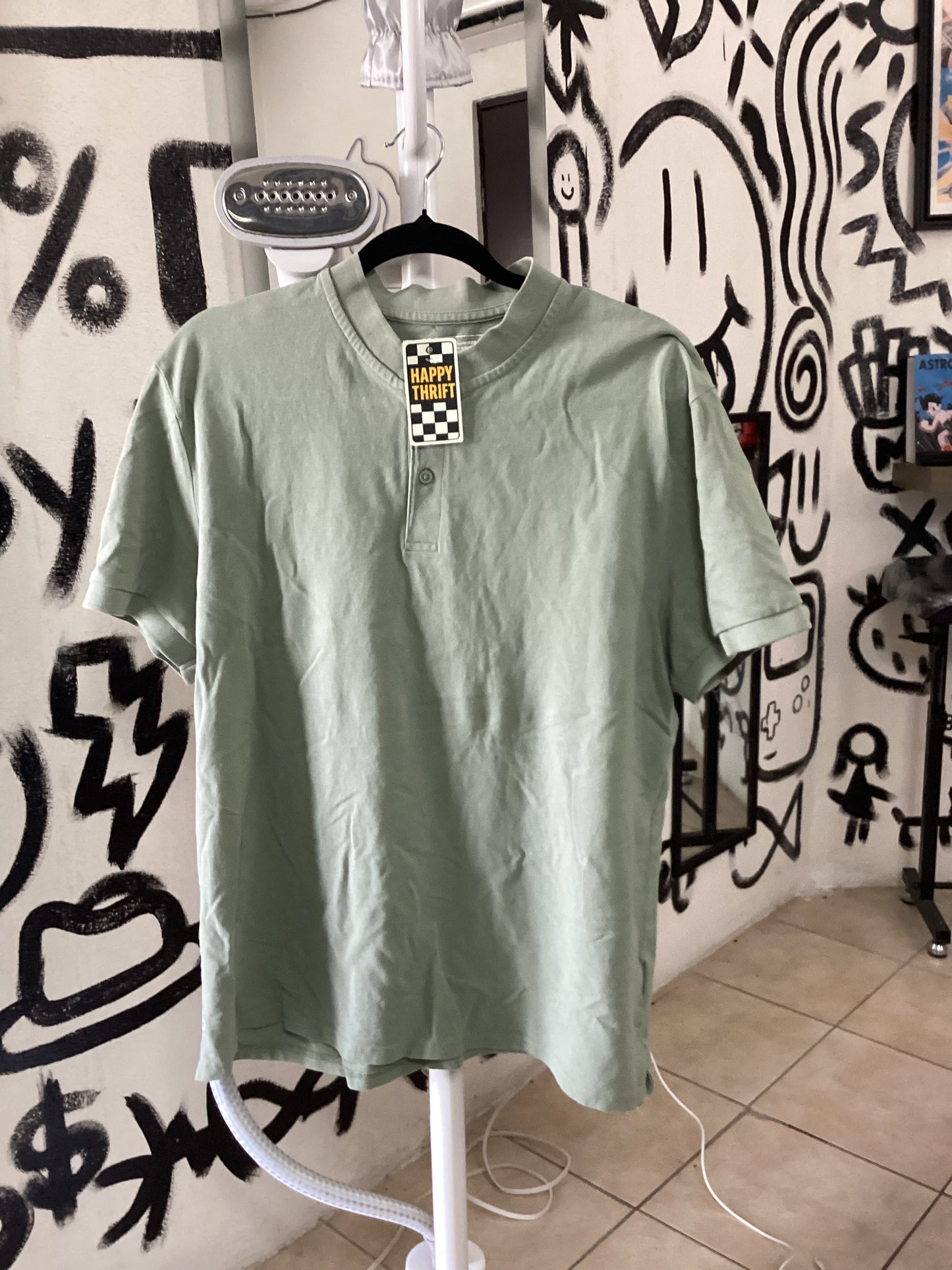 Playera tipo polo verde Olivo