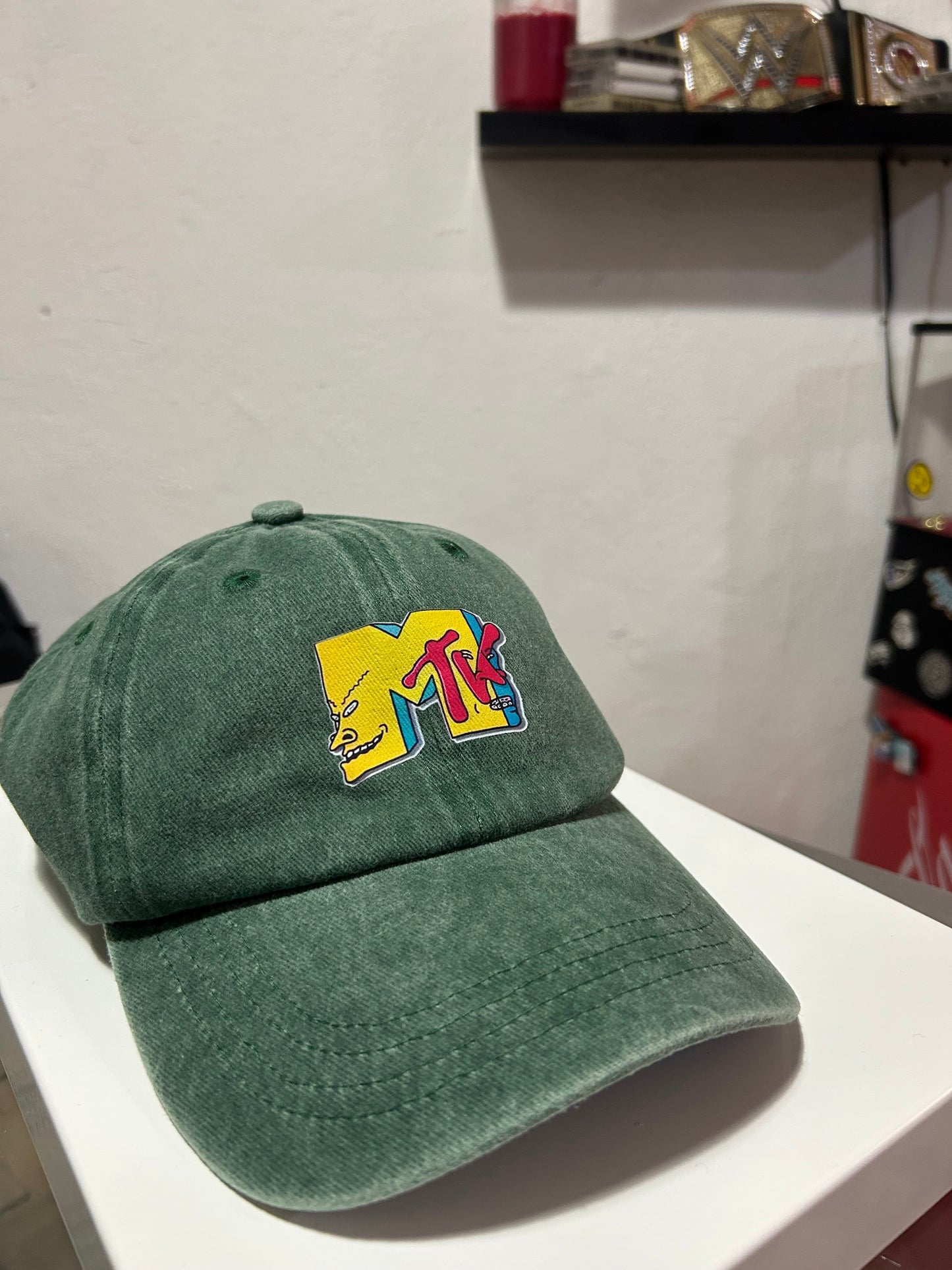 MTV 80s Throwback Cap - Washed Green