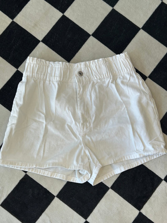 Short blanco mezclilla