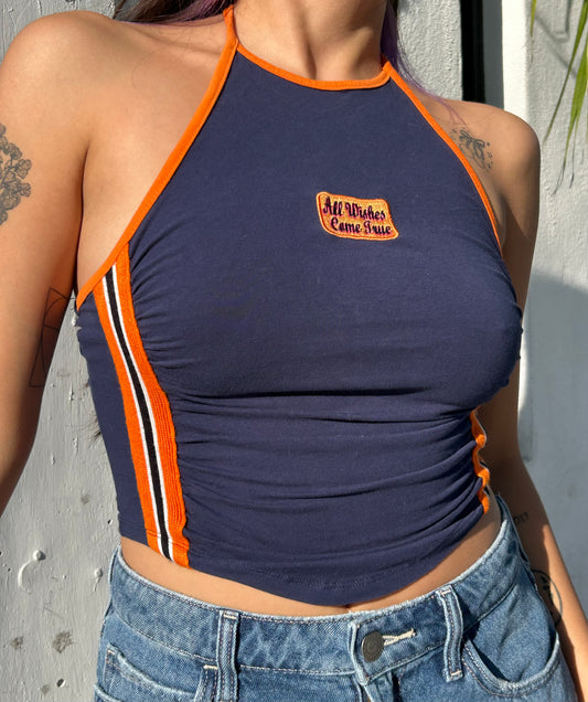 Top Crop Deportivo Retro