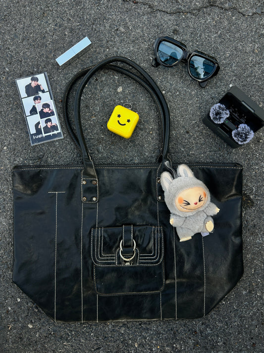 Bolsa tote vintage black