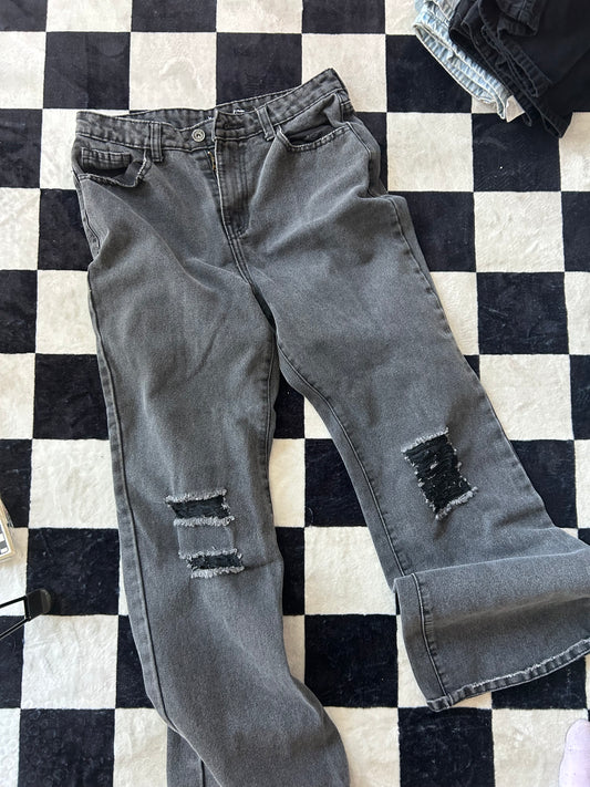 Jeans negro rotos