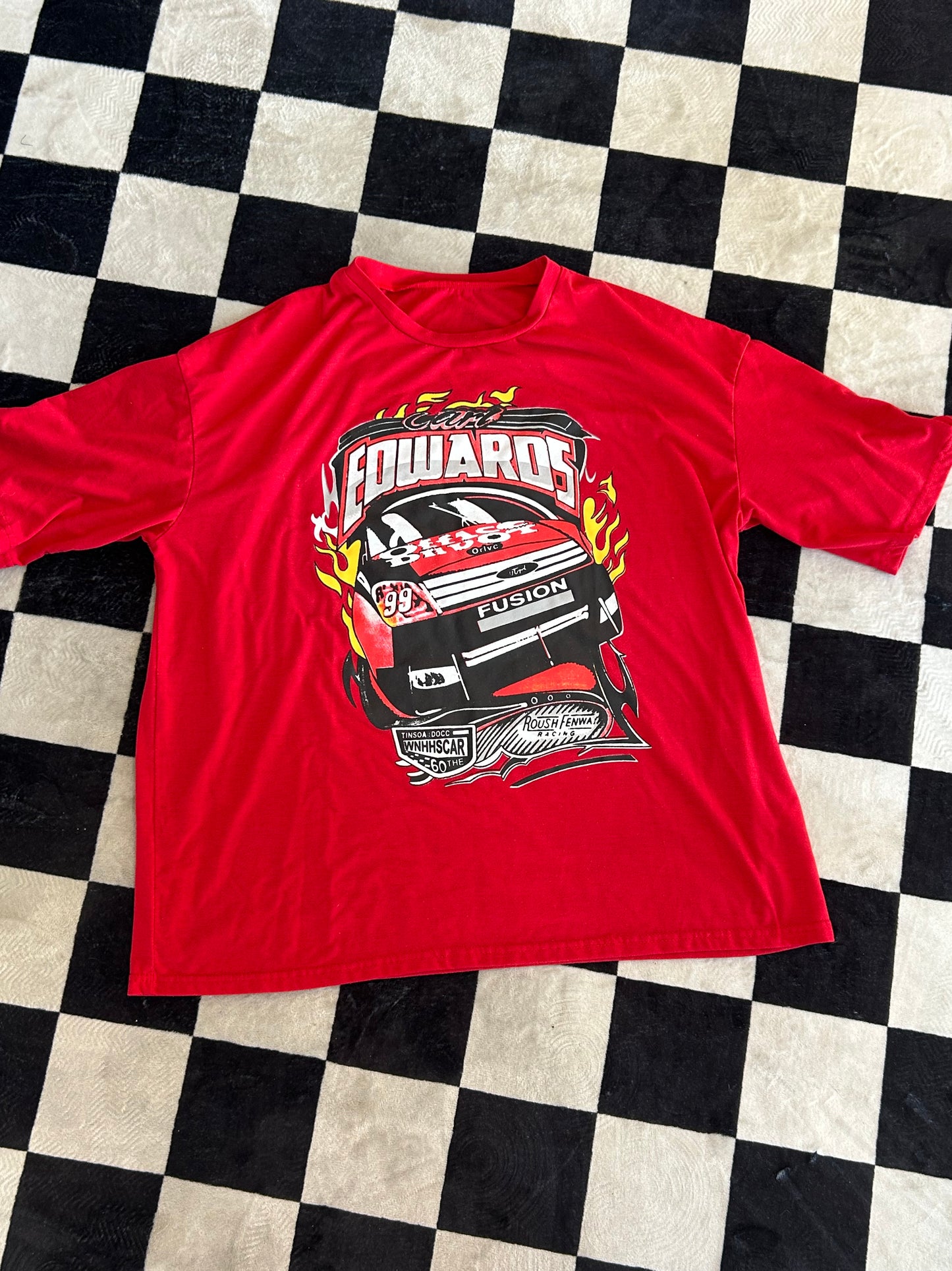 Nscar playera rojo