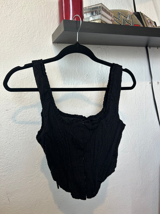 Top corset negro