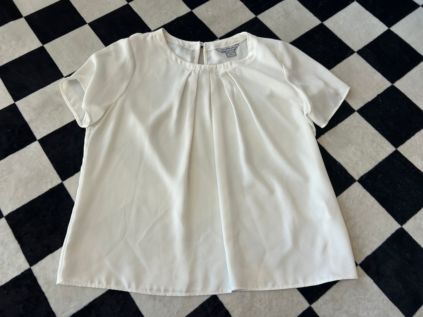 Blusa blanca poliéster