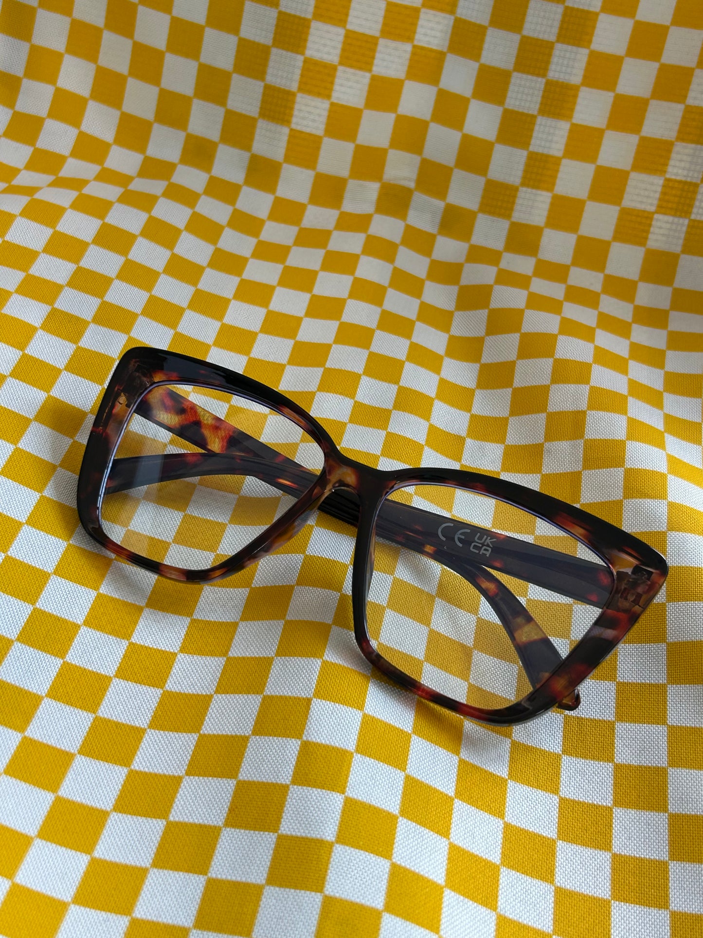 Lentes cuadrados cristal transparente