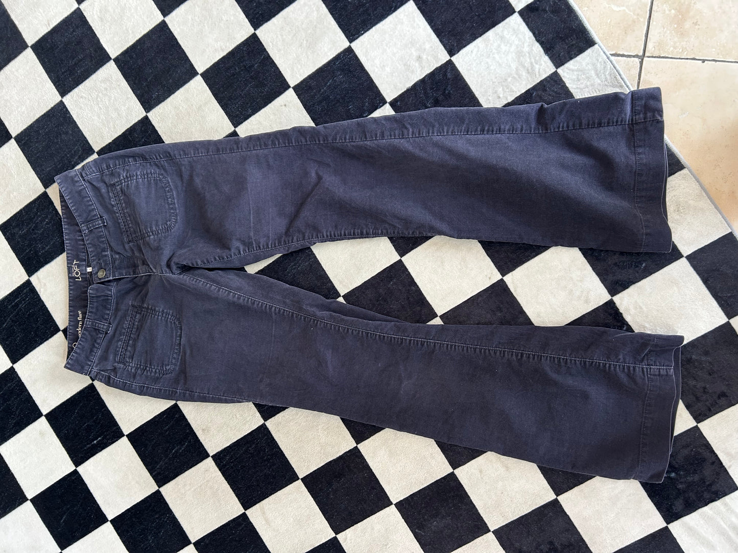 Pantalón de pana azul