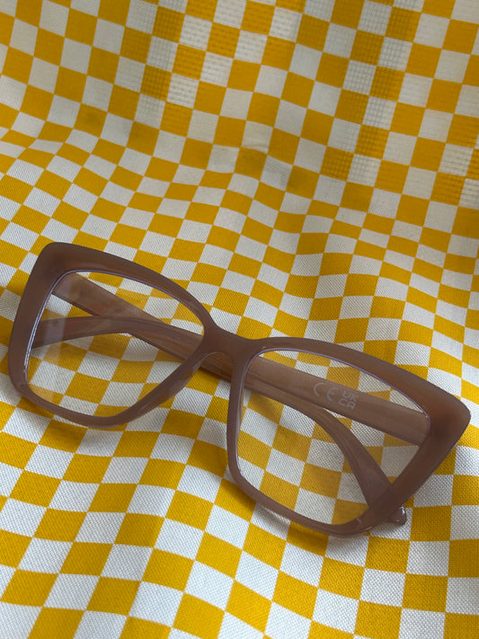 Lentes cuadrados cristal transparente