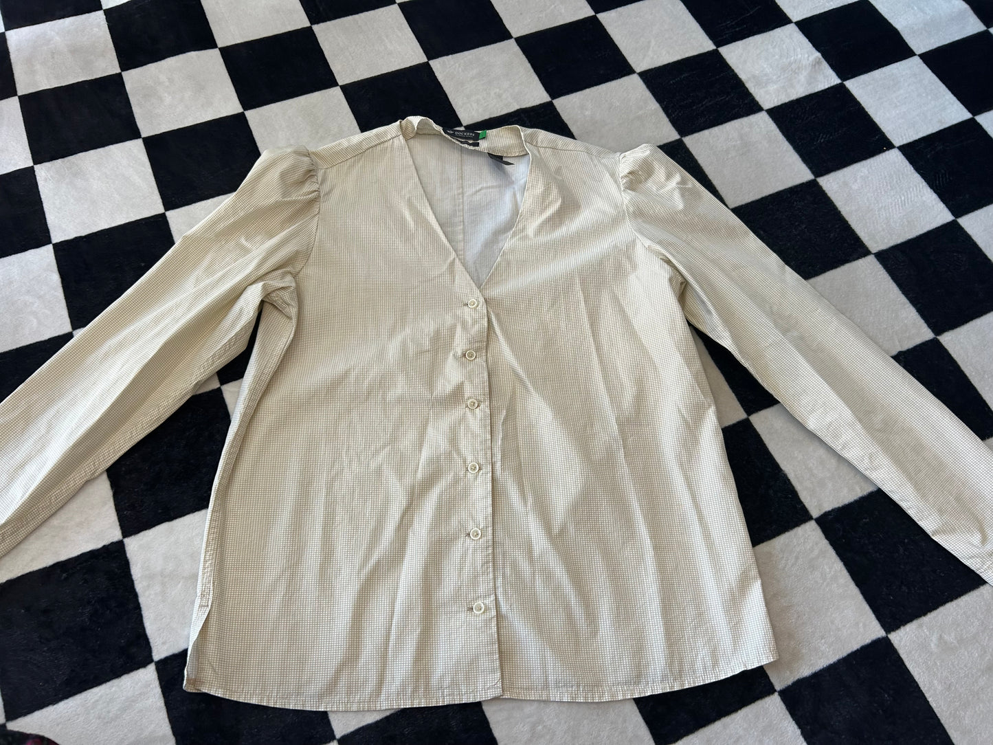 Blusa de botones de algodón