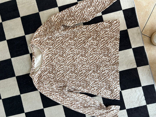 Blusa manga larga animalprint