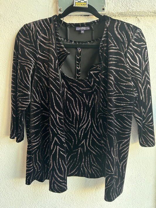 Blusa con saco brilloso