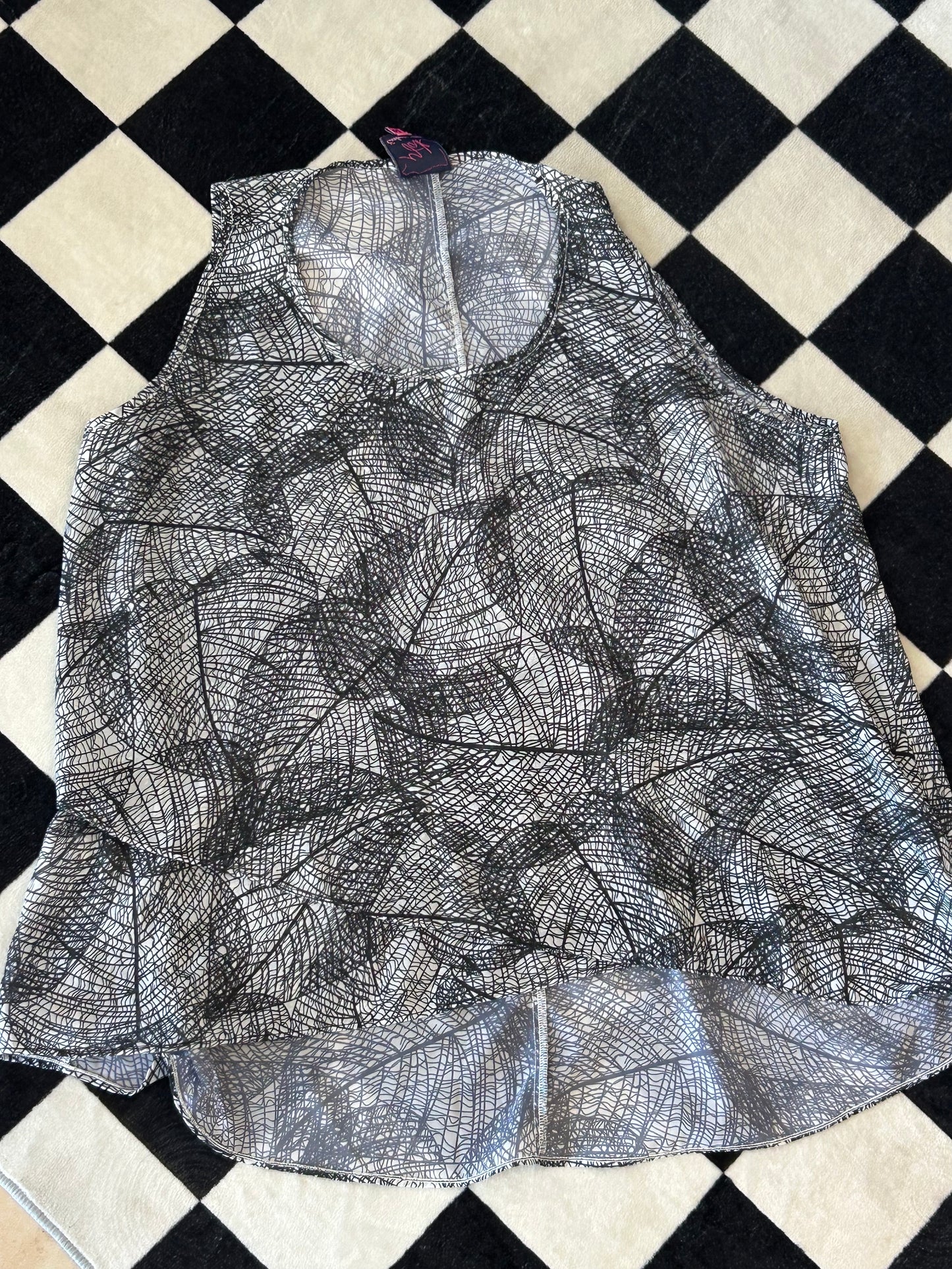 Blusa manga corta con estampado