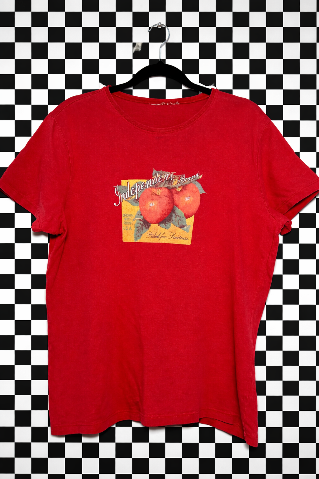 Red T-Shirt vintage Apple Graphic