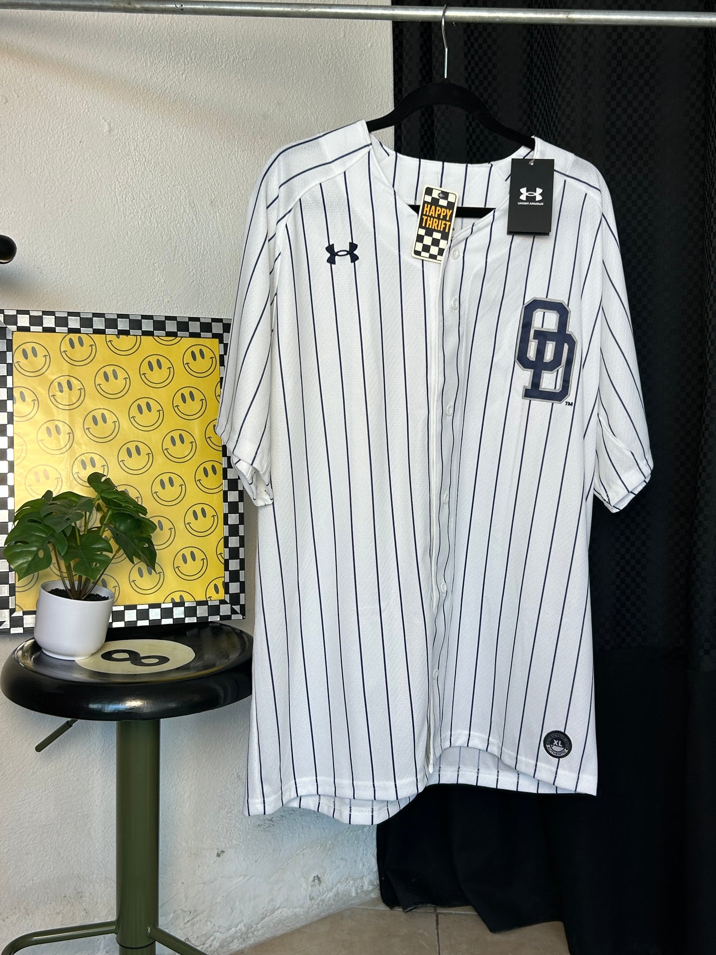 Jersey blanca con rayas