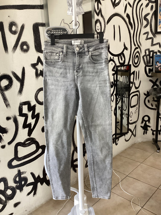 Skinny jeans Zara gris