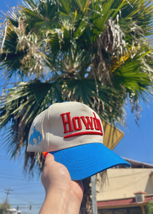 HOWDY CAP - Classic Red Embroidered
